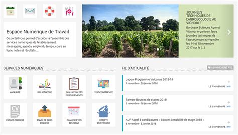 zimbra bsa|Bienvenue sur l’ent de Bordeaux Sciences Agro.